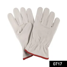 0717 Hand Gloves Leather Split 1 Pair