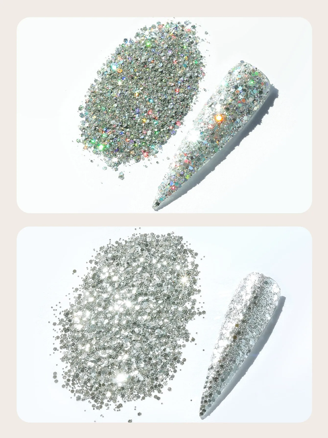 8 Pcs Foil Confetti Nail Art Set