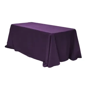 90"x156" Rectangular Oblong Polyester Tablecloth - Eggplant/Plum