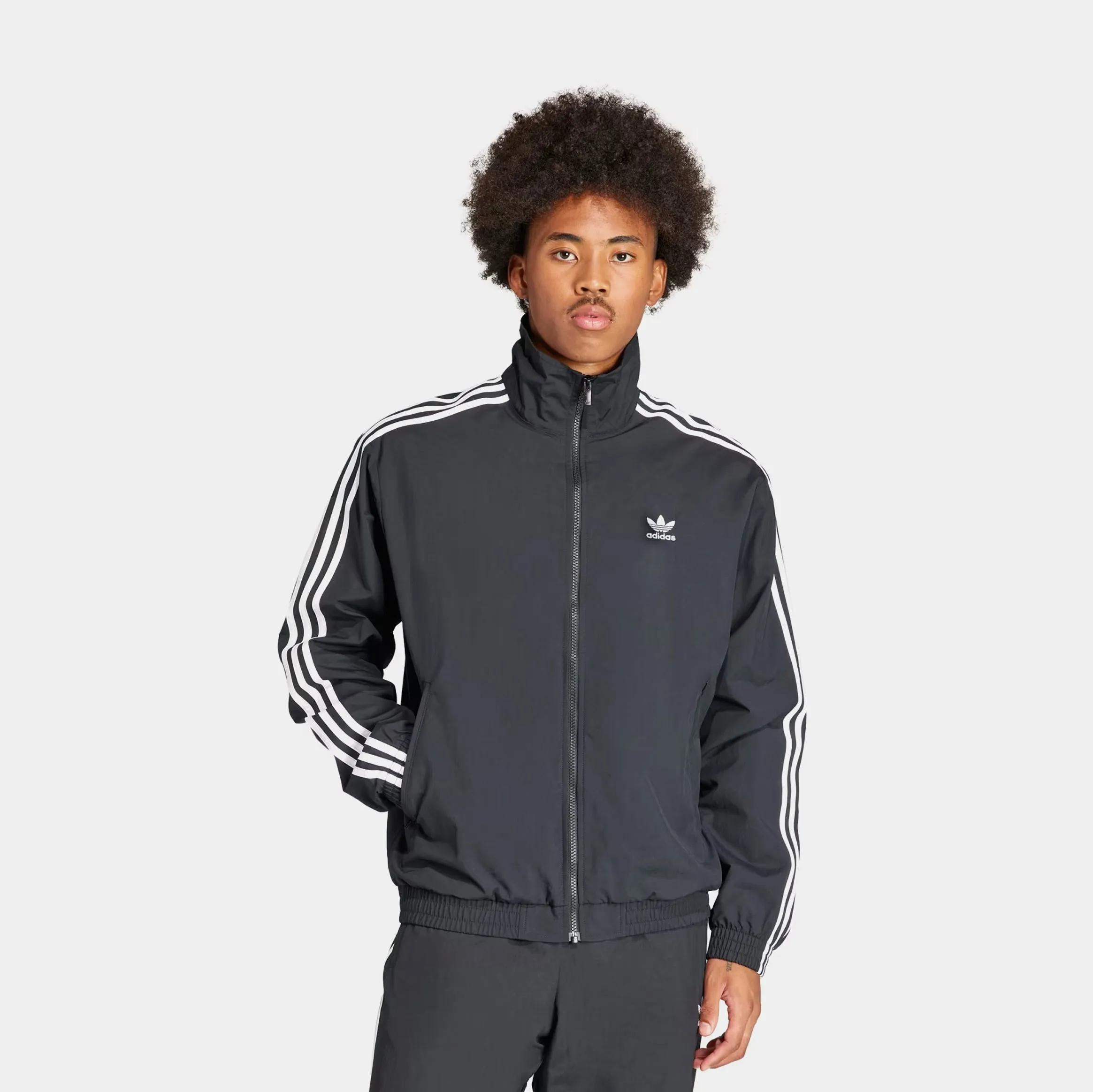 Adicolor Woven Firebird Mens Track Jacket (Black/White)