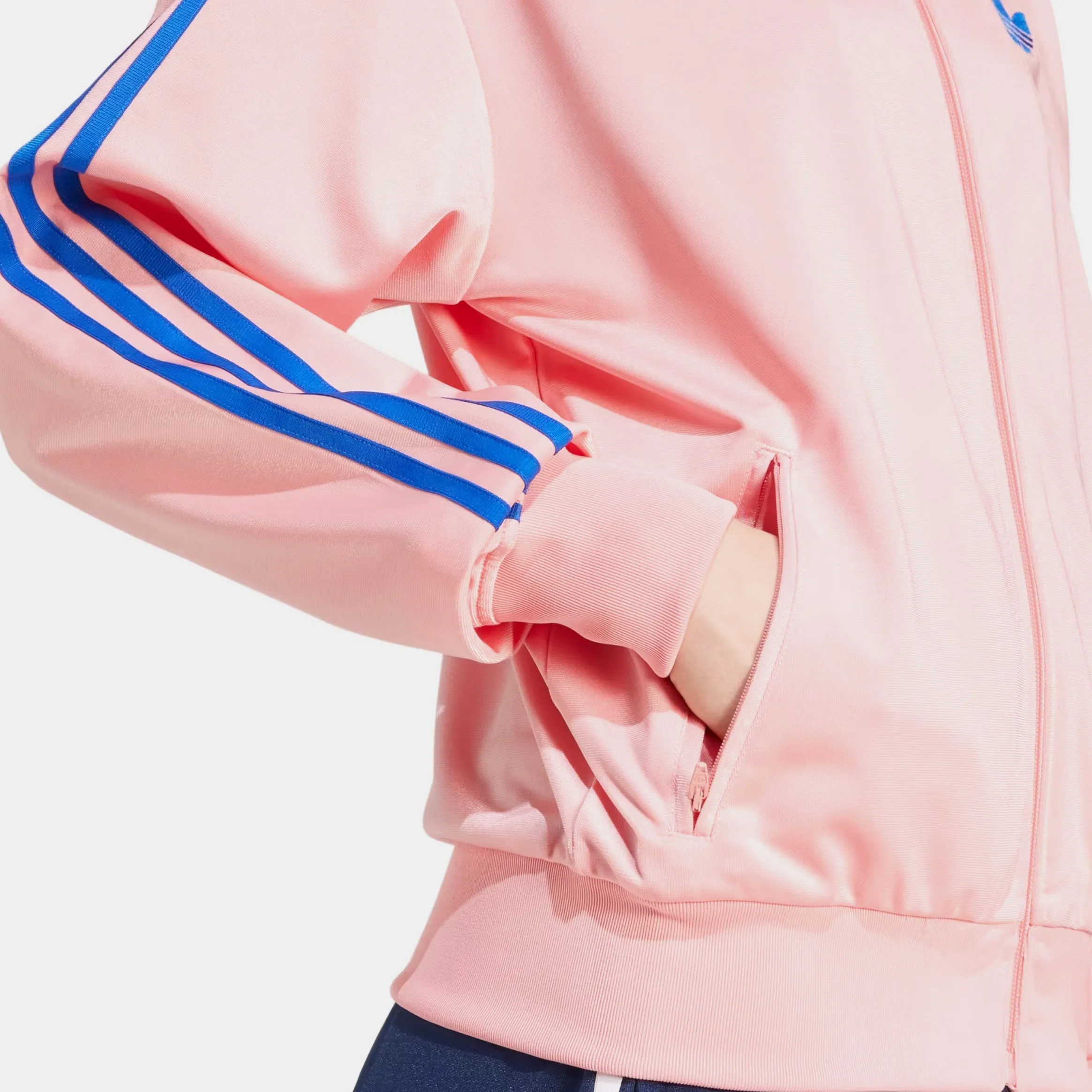 Adicolor Woven Firebird Womens Track Jacket (Pink/Blue)