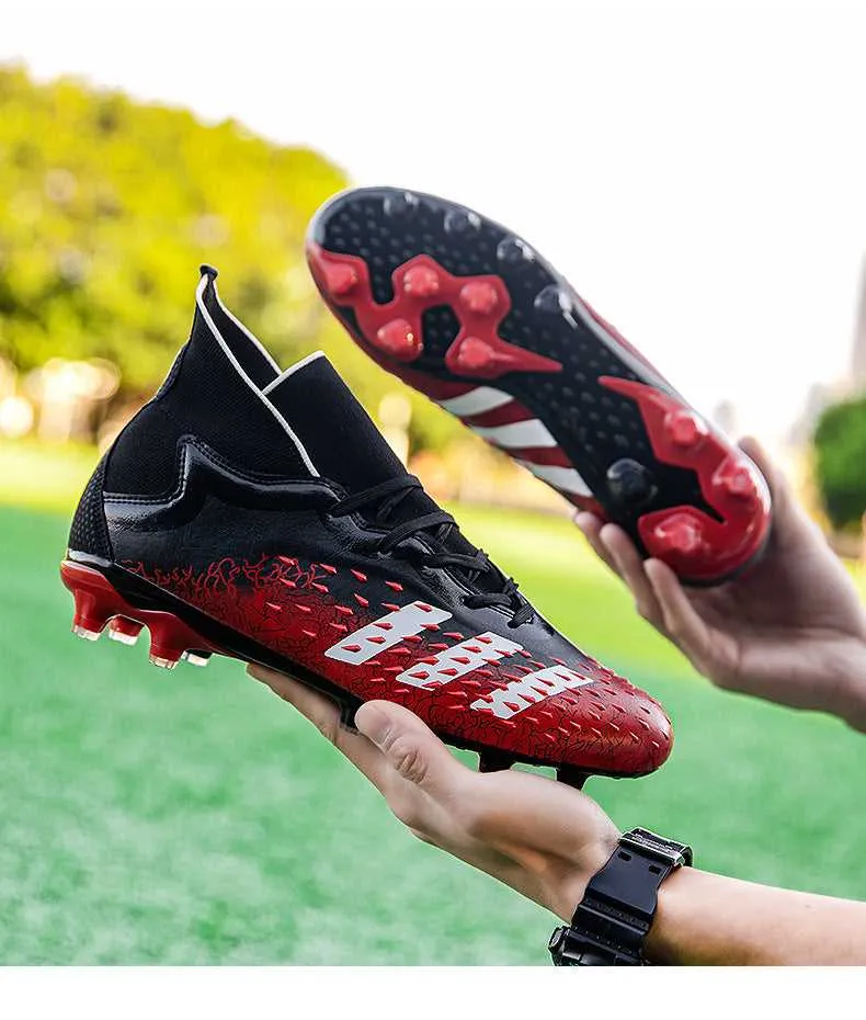 Adult High-Top Soccer Cleats for Pro Matches