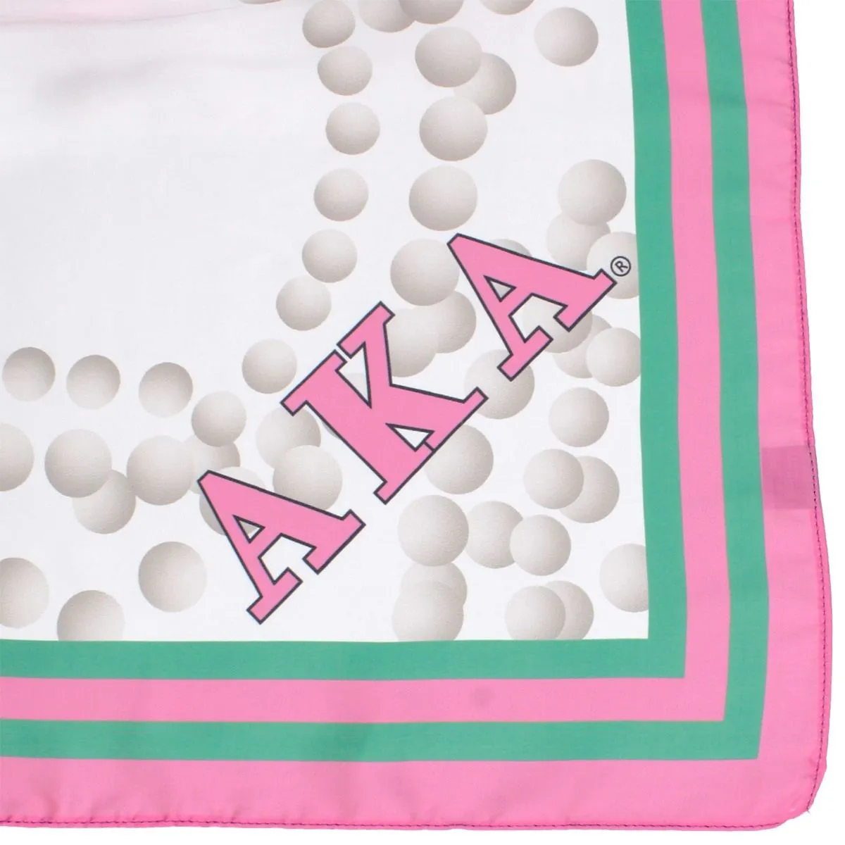 AKA Alpha Kappa Alpha Sorority Inspired Pearl Print Square Scarf for Women