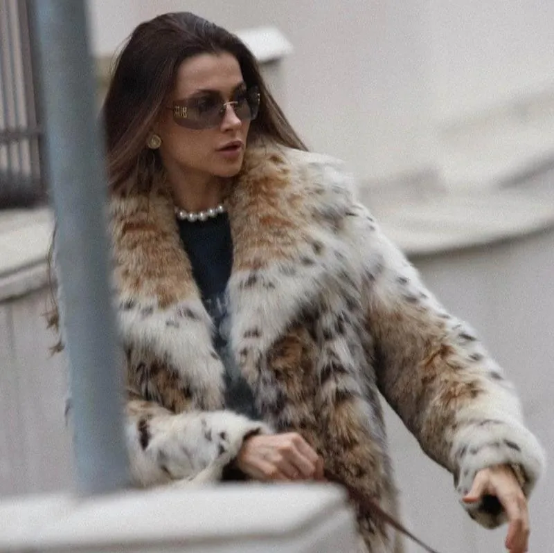 Amy - Leopard Fur Coat