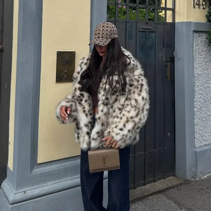 Amy - Leopard Fur Coat