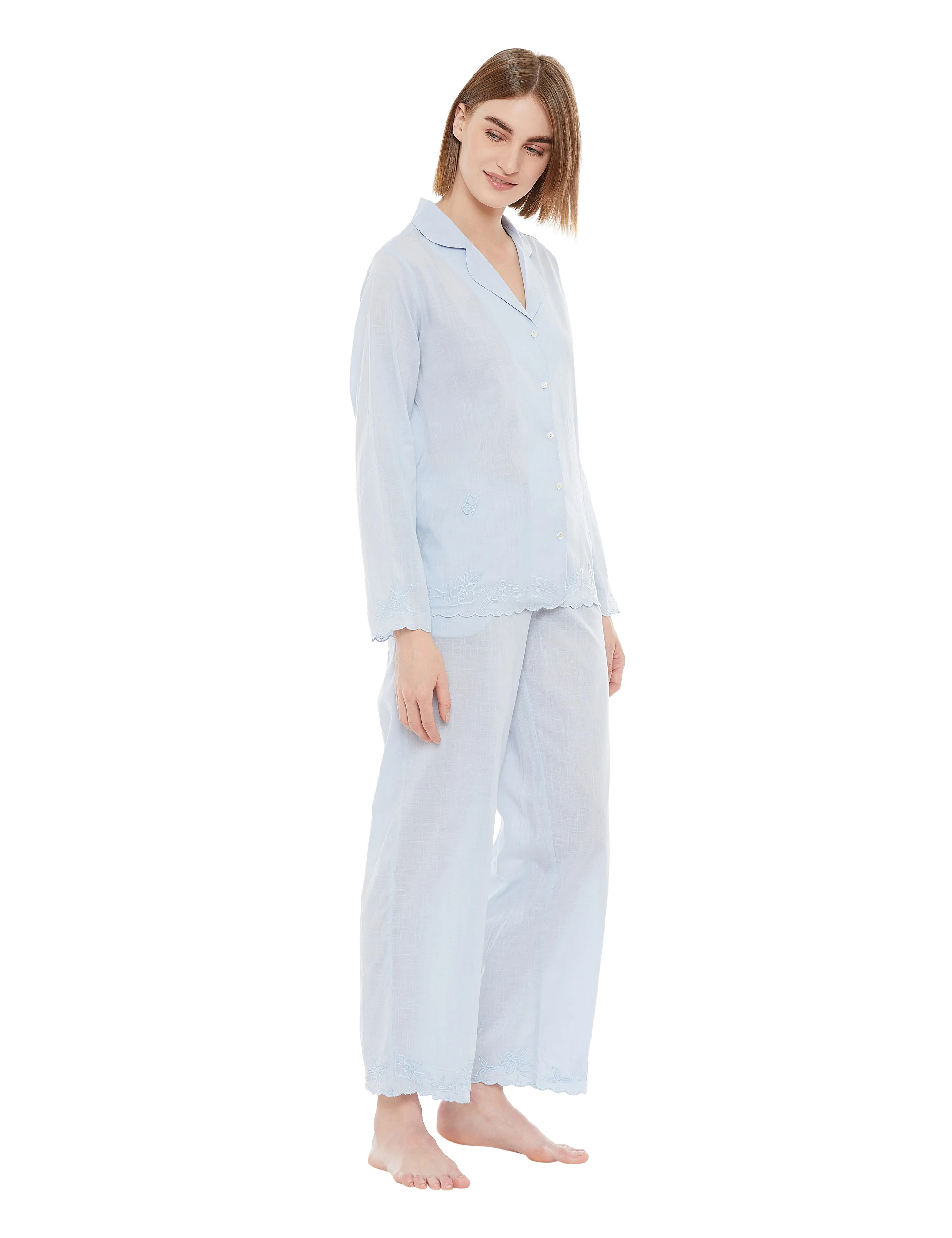 Annie Cotton Embroidery Pyjamas Set