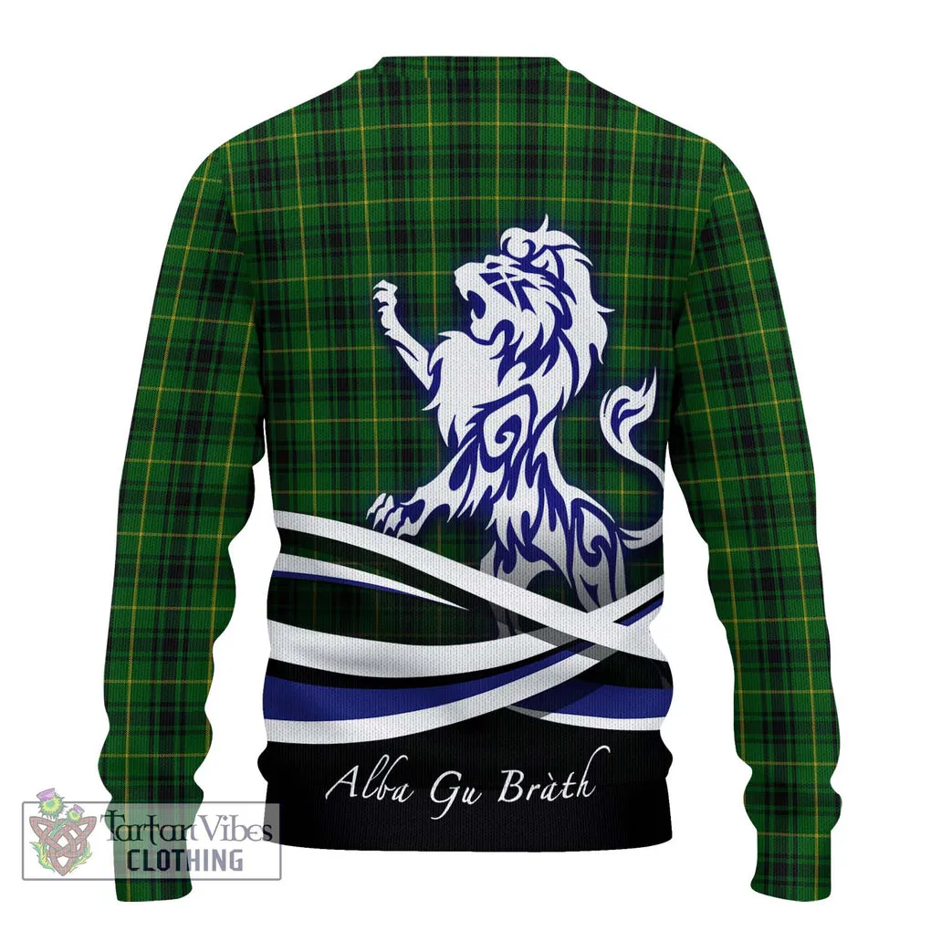 Arthur Tartan Ugly Sweater with Alba Gu Brath Regal Lion Emblem