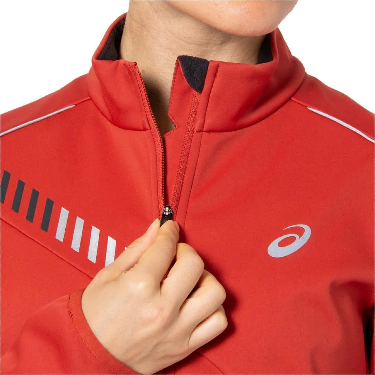 Asics Lite-Show Winter Womens Running Jacket - Orange