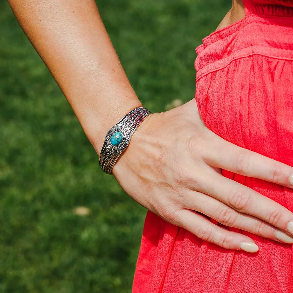 At the Center Turquoise Bracelet