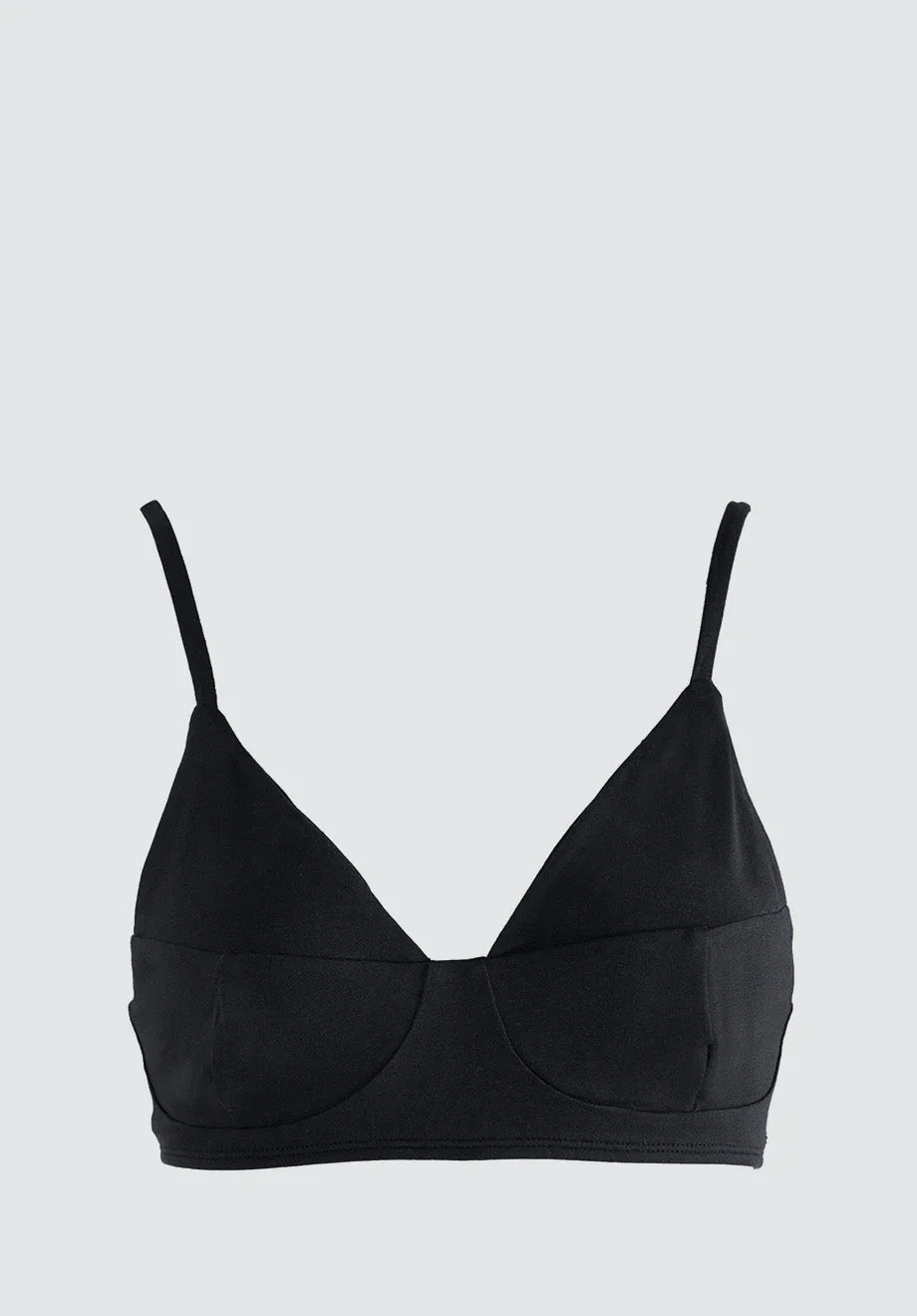 Athens ATH - Structured Bra | Black Sand