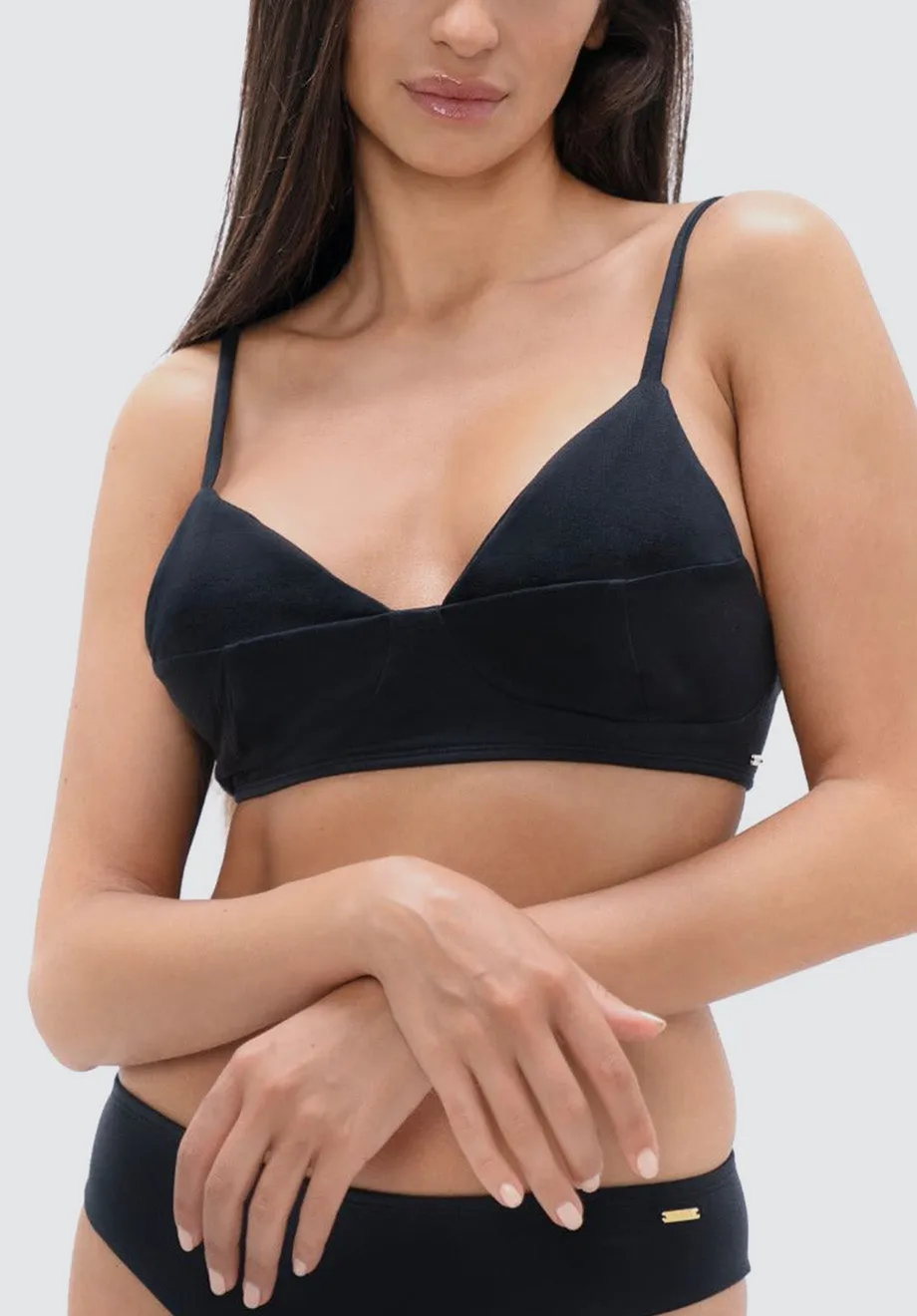 Athens ATH - Structured Bra | Black Sand