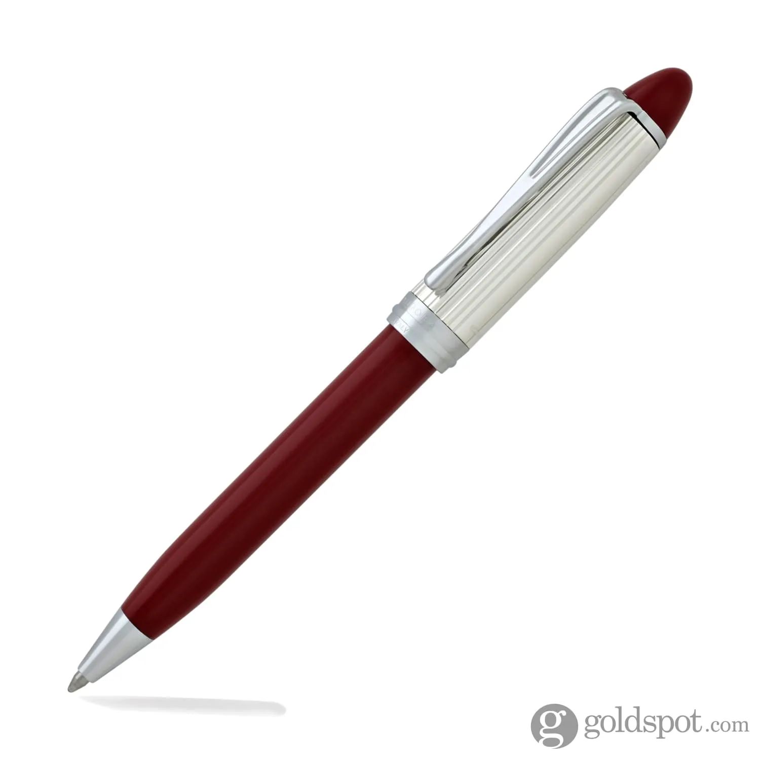 Aurora Ipsilon Ballpoint Pen in Red & Sterling Silver Cap