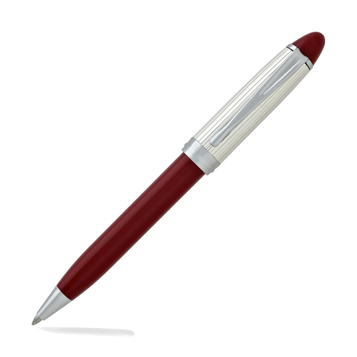 Aurora Ipsilon Ballpoint Pen in Red & Sterling Silver Cap