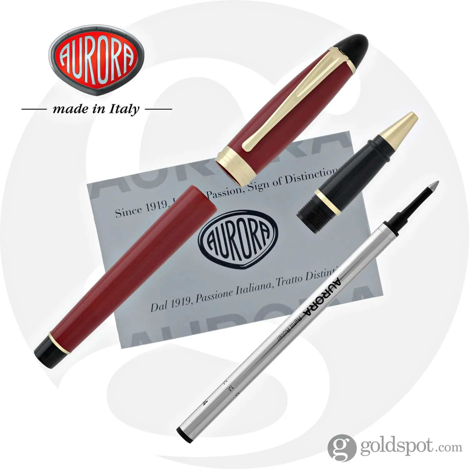 Aurora Ipsilon Rollerball Pen in Red