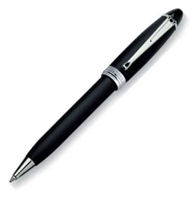 Aurora Ipsilon Satin Black Ballpoint Pen