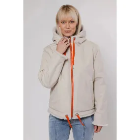 Aviva Reversible Jacket With Hood Birch & Birch