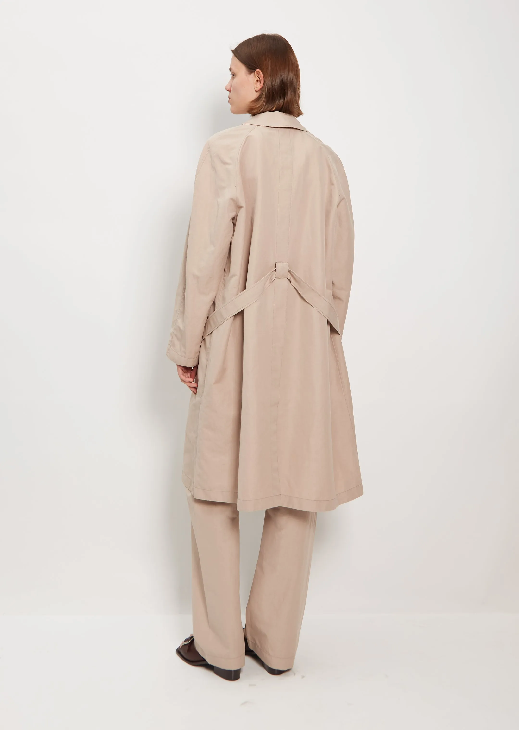 Belted Lightweight Linen Cotton Coat