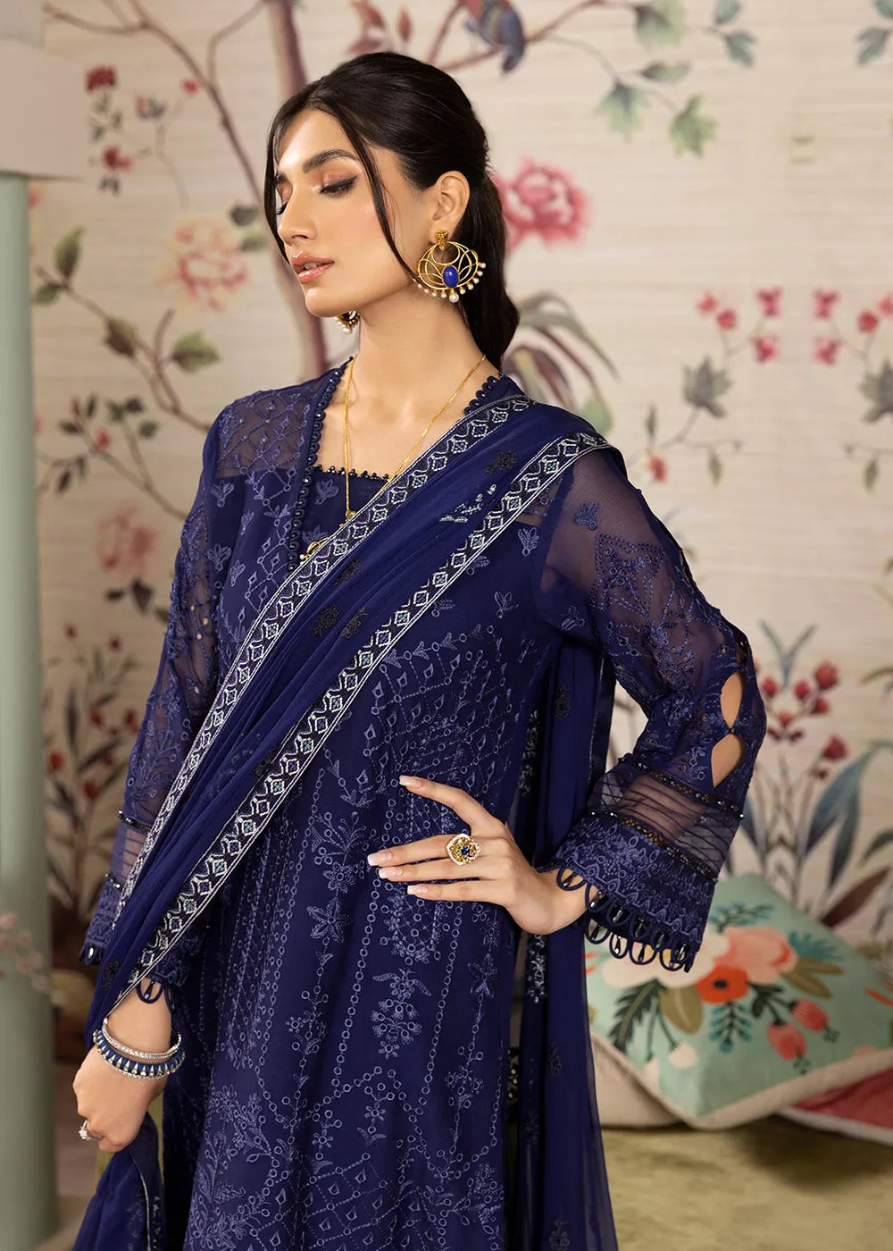 Blue Formal Suit - Alizeh - Dhaagay Formals '23 - V02D04 - Sibel