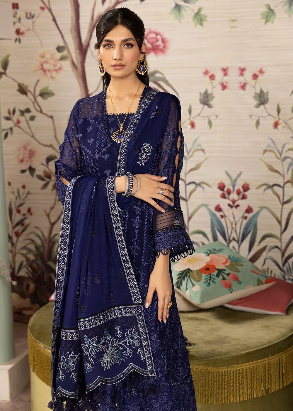 Blue Formal Suit - Alizeh - Dhaagay Formals '23 - V02D04 - Sibel