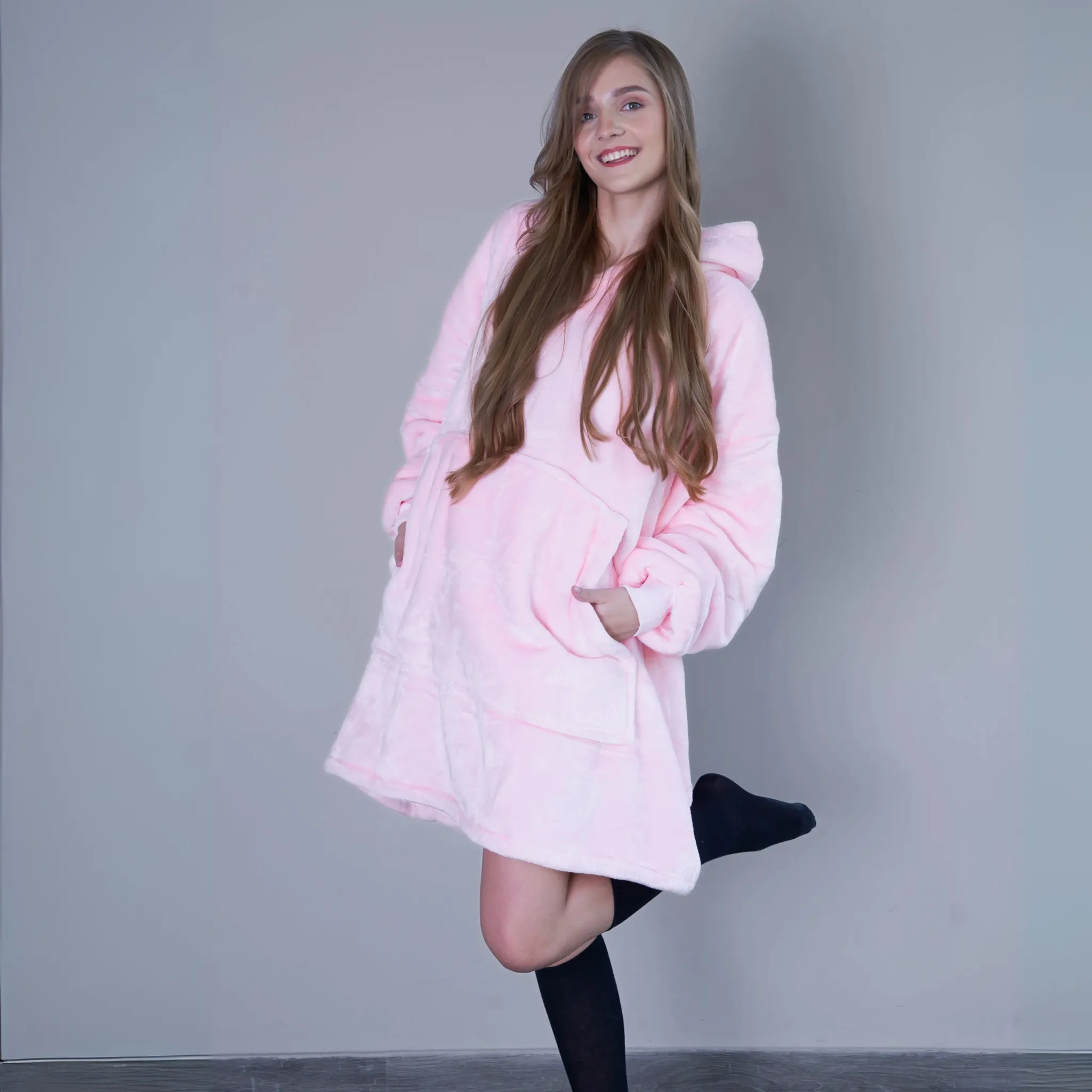 Blush Pink - Hoodie Blanket - Comfy Series