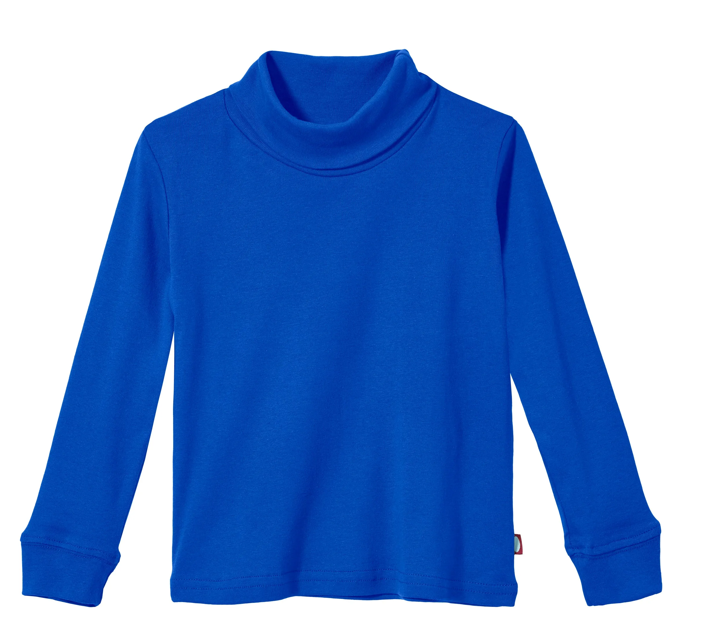 Boys and Girls Soft Cotton Turtleneck  | Crayon Blue