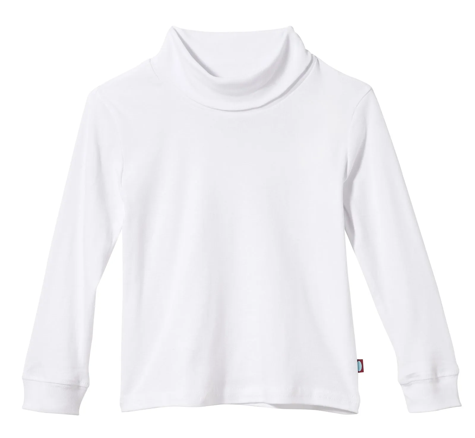 Boys and Girls Soft Cotton Turtleneck  | White