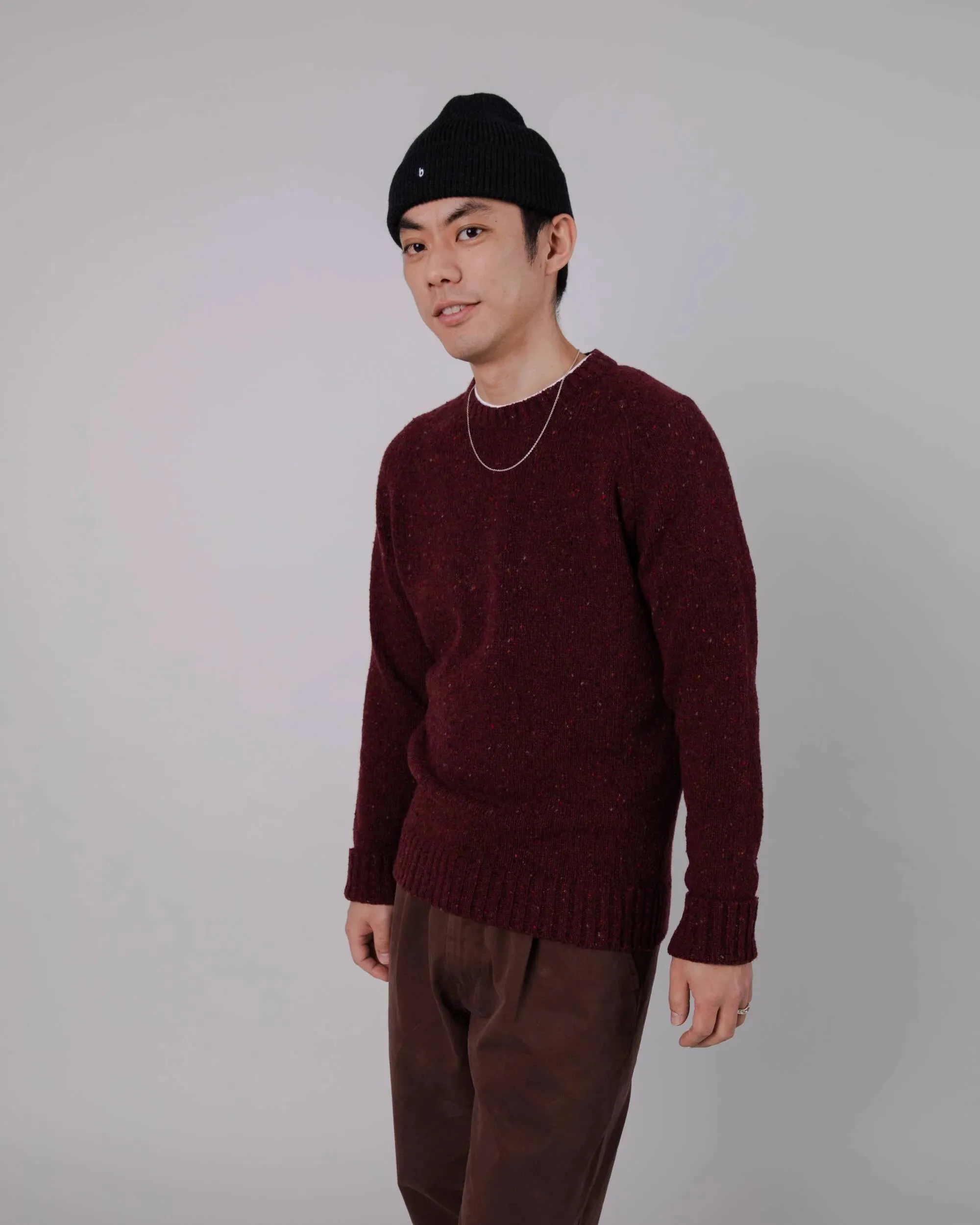 BRAVA Raglan jumper 3087 bordeaux men