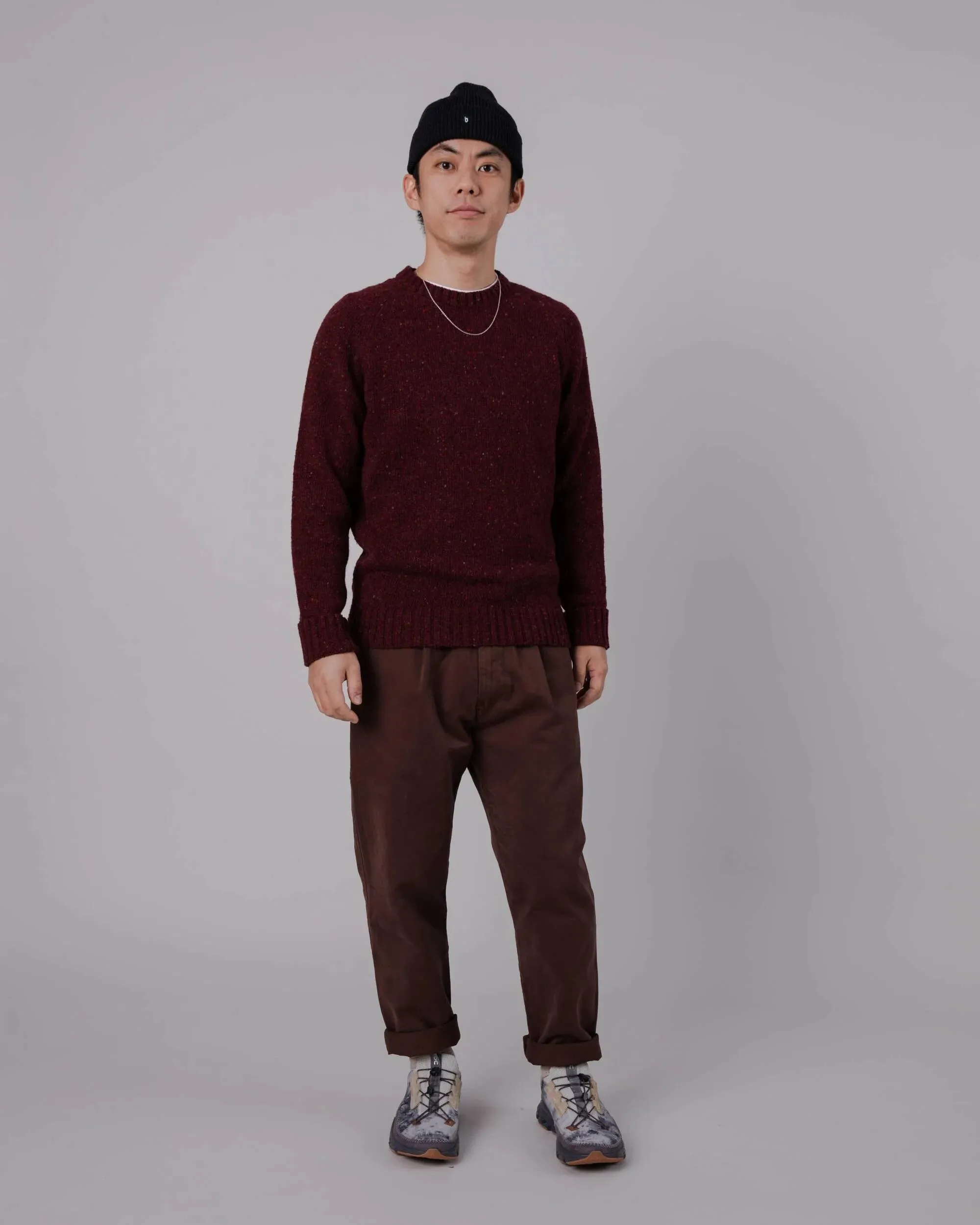 BRAVA Raglan jumper 3087 bordeaux men