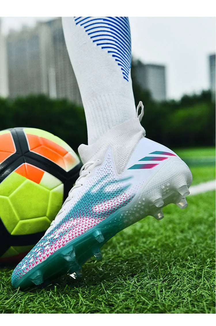 Breathable Adult and Kids' Soccer Cleats, Training