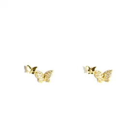 Butterfly Petite Ear Climbers Vermeil