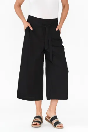 Cabo Black Cotton Pants