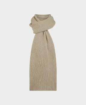 Cashmere Ribbed Scarf