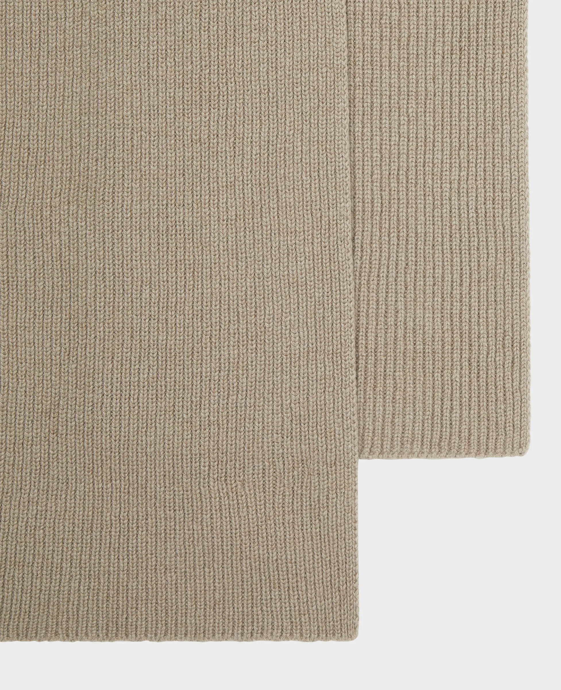 Cashmere Ribbed Scarf