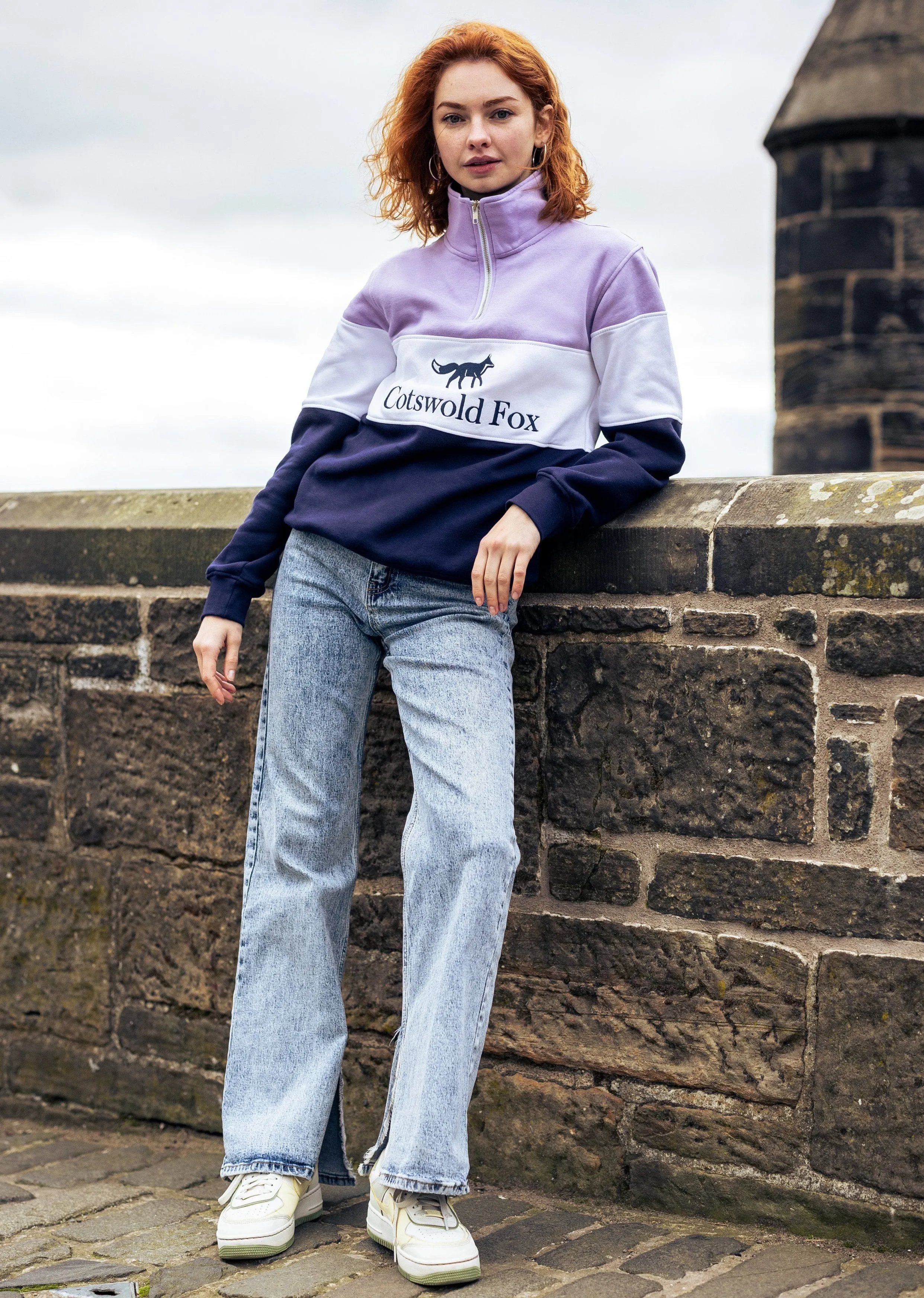 Cirencester Quarter Zip | Lilac