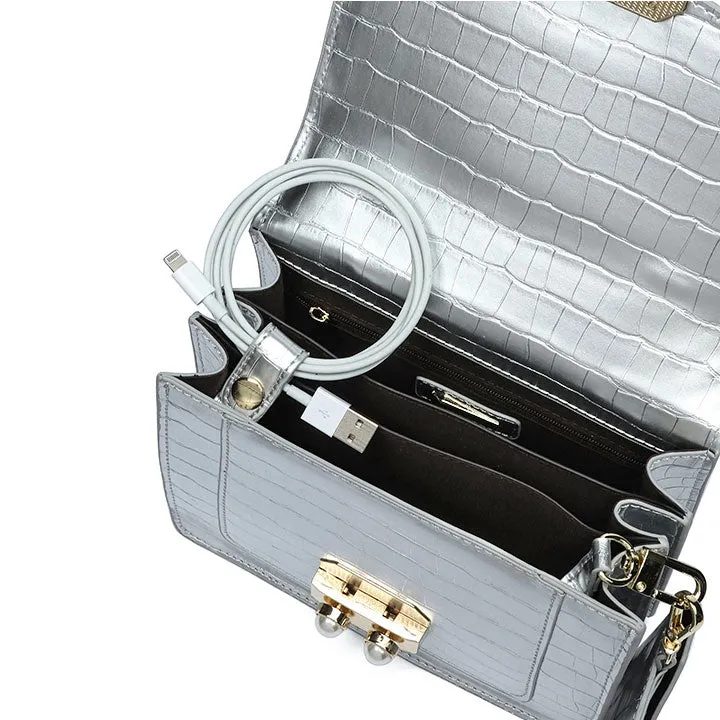 Classy Metallic Handbag BD 93