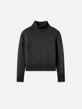 Clean Turtleneck Sweater -- Charcoal Heather