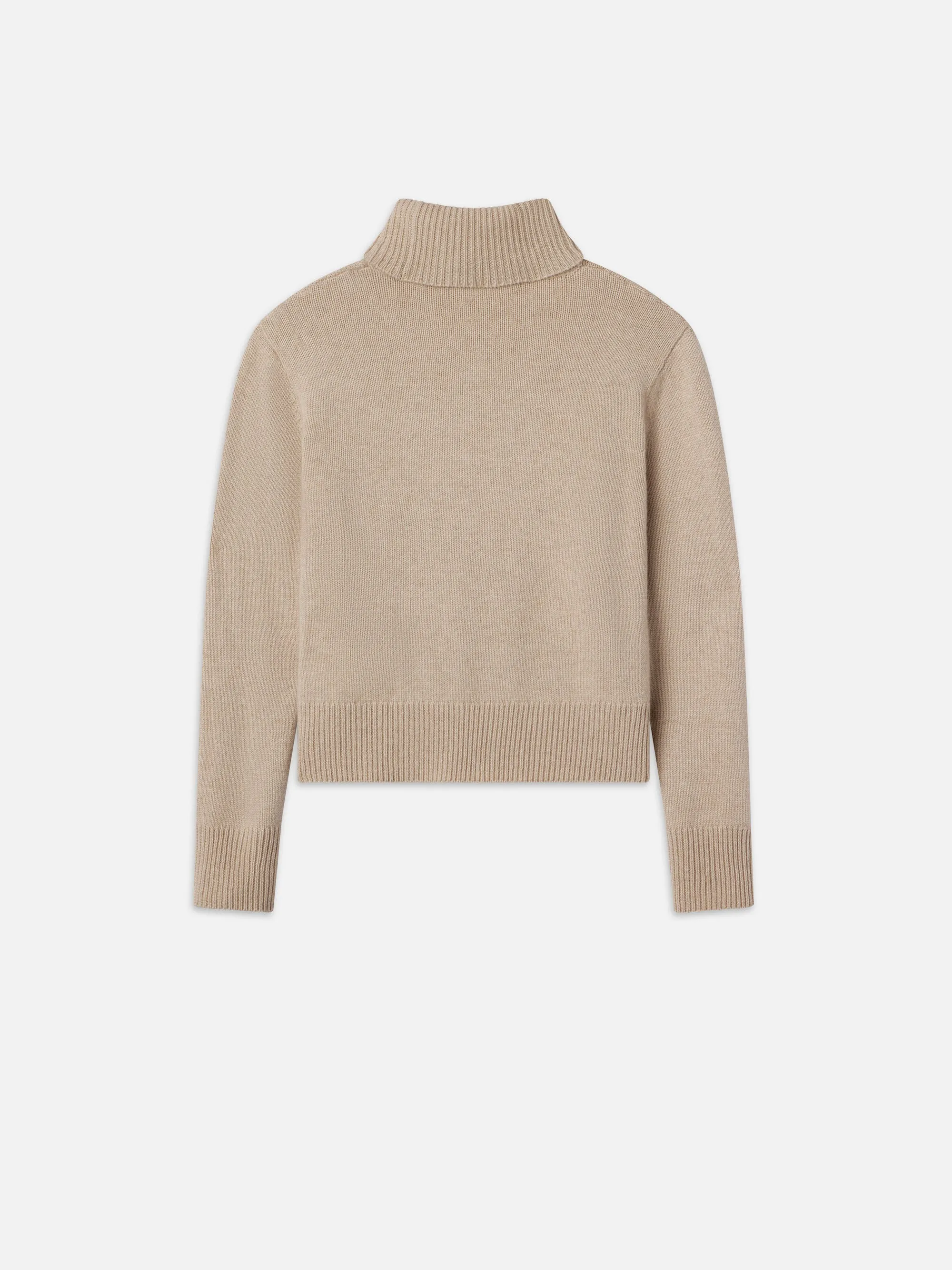 Clean Turtleneck Sweater -- Oatmeal Heather