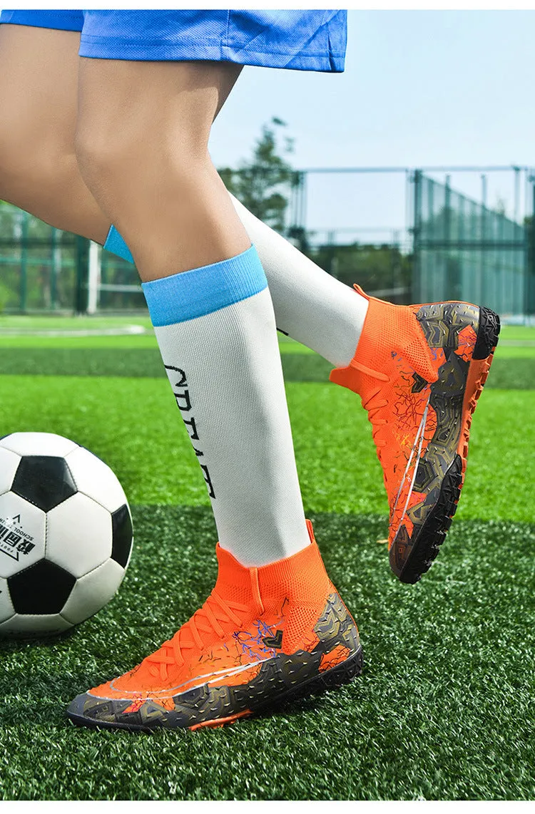 Comfortable High-Top Soccer Cleats, Breathable