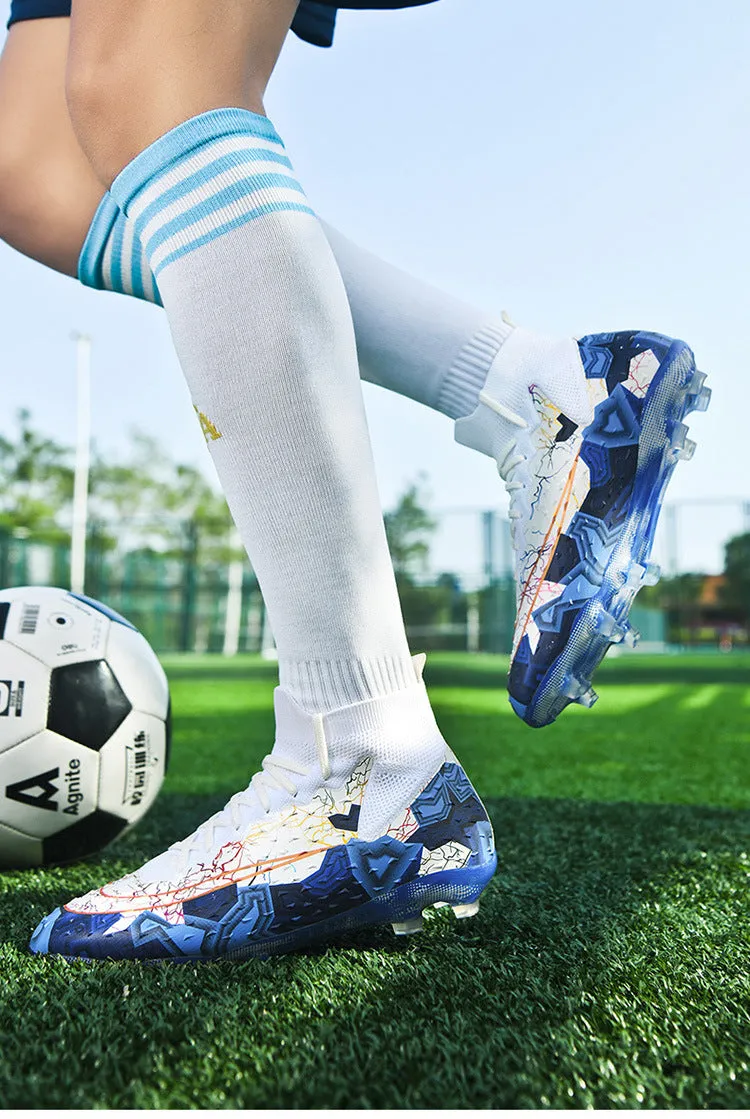 Comfortable High-Top Soccer Cleats, Breathable