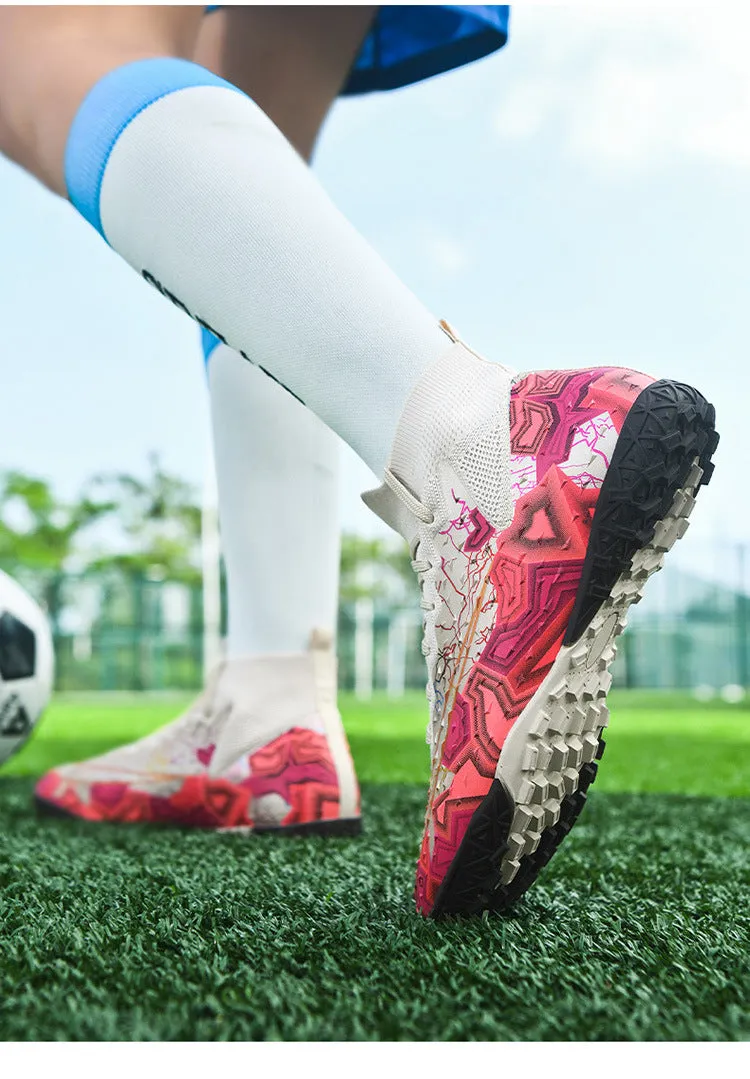 Comfortable High-Top Soccer Cleats, Breathable