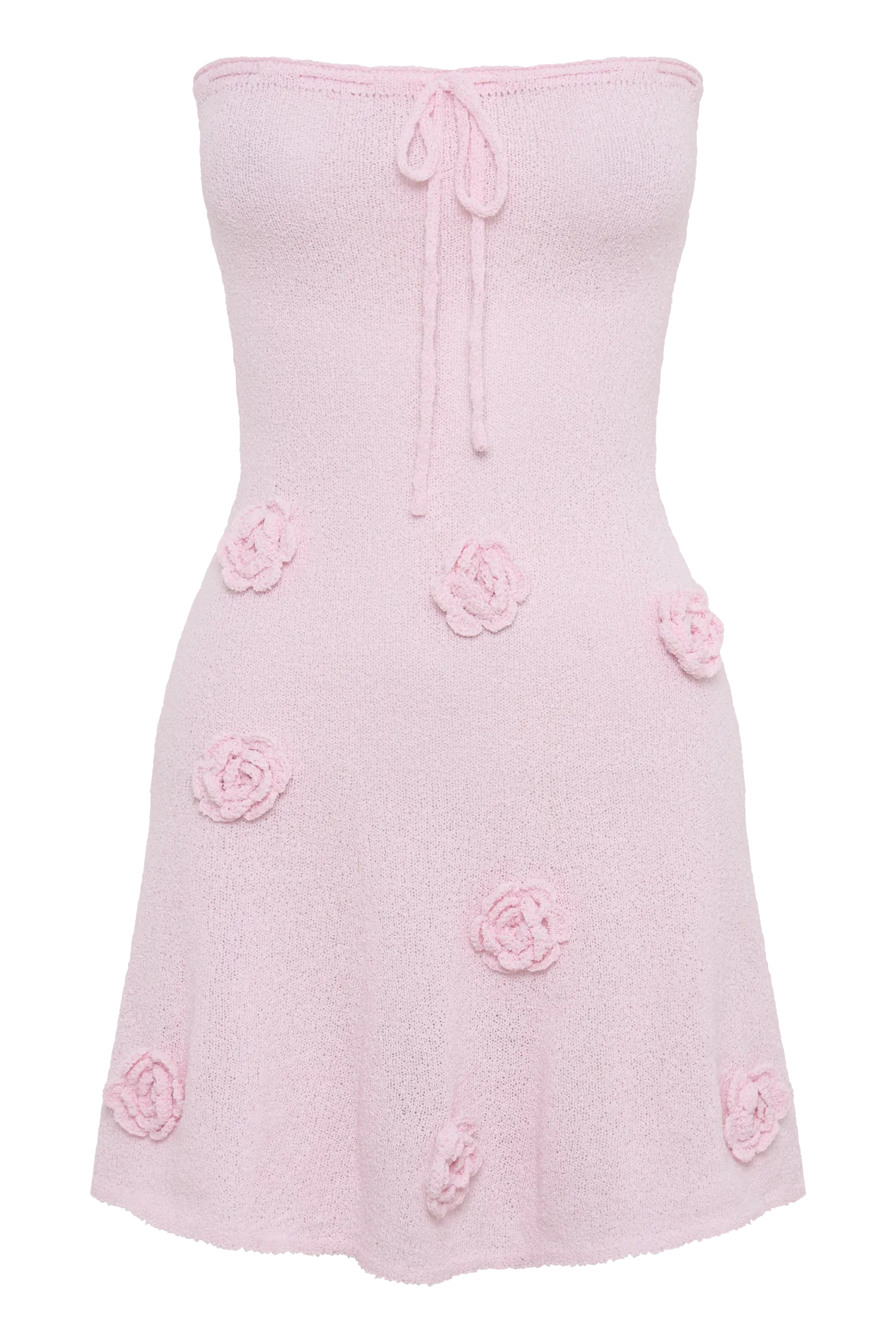 Connelly Strapless Knit Mini Dress - Fairy Floss Pink