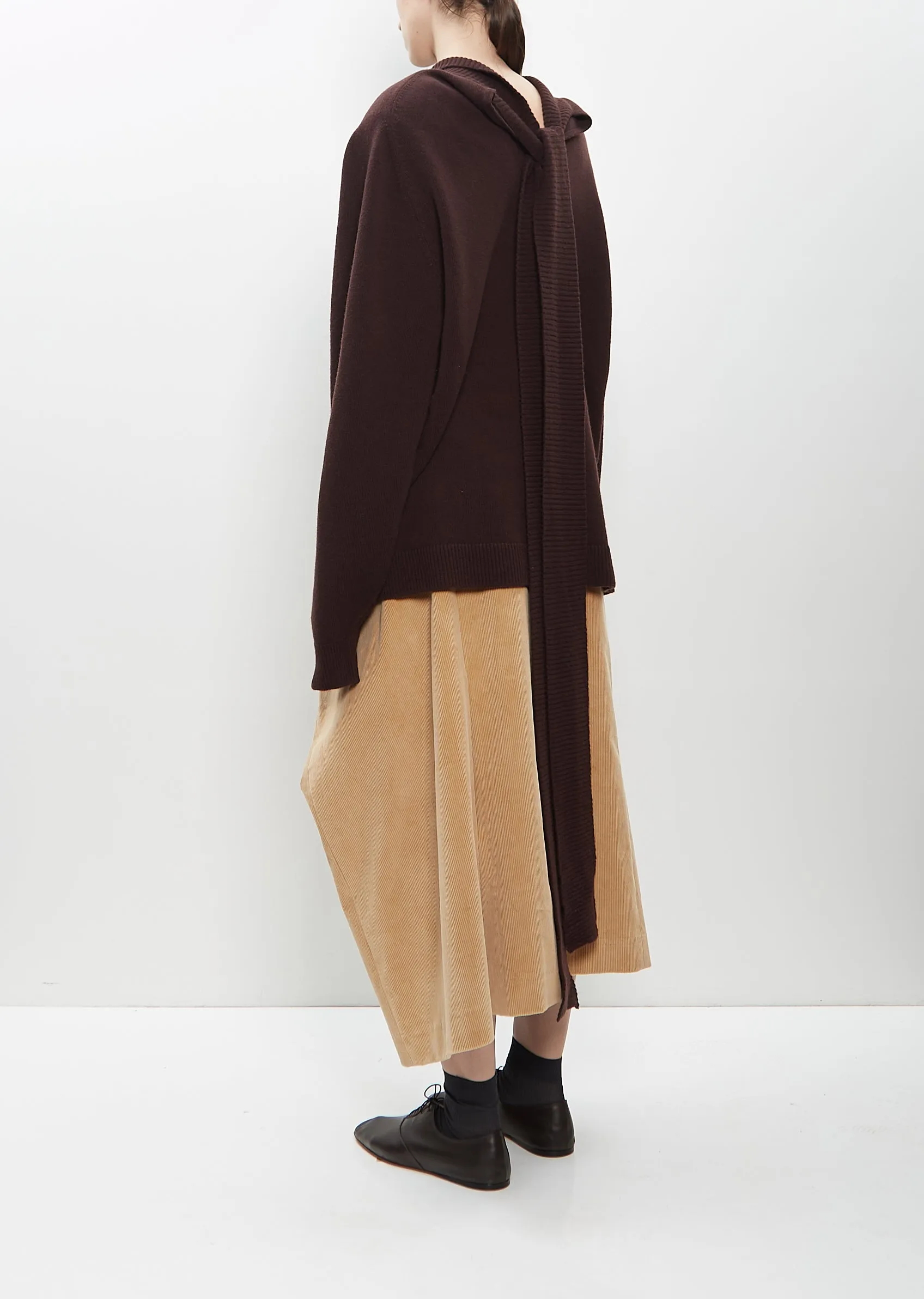 Cotton Corduroy Straight Skirt