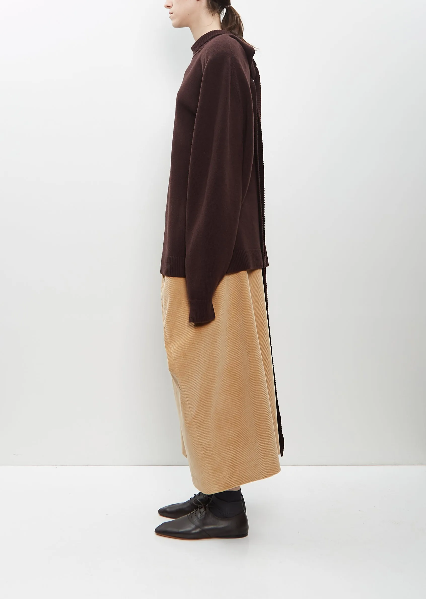 Cotton Corduroy Straight Skirt