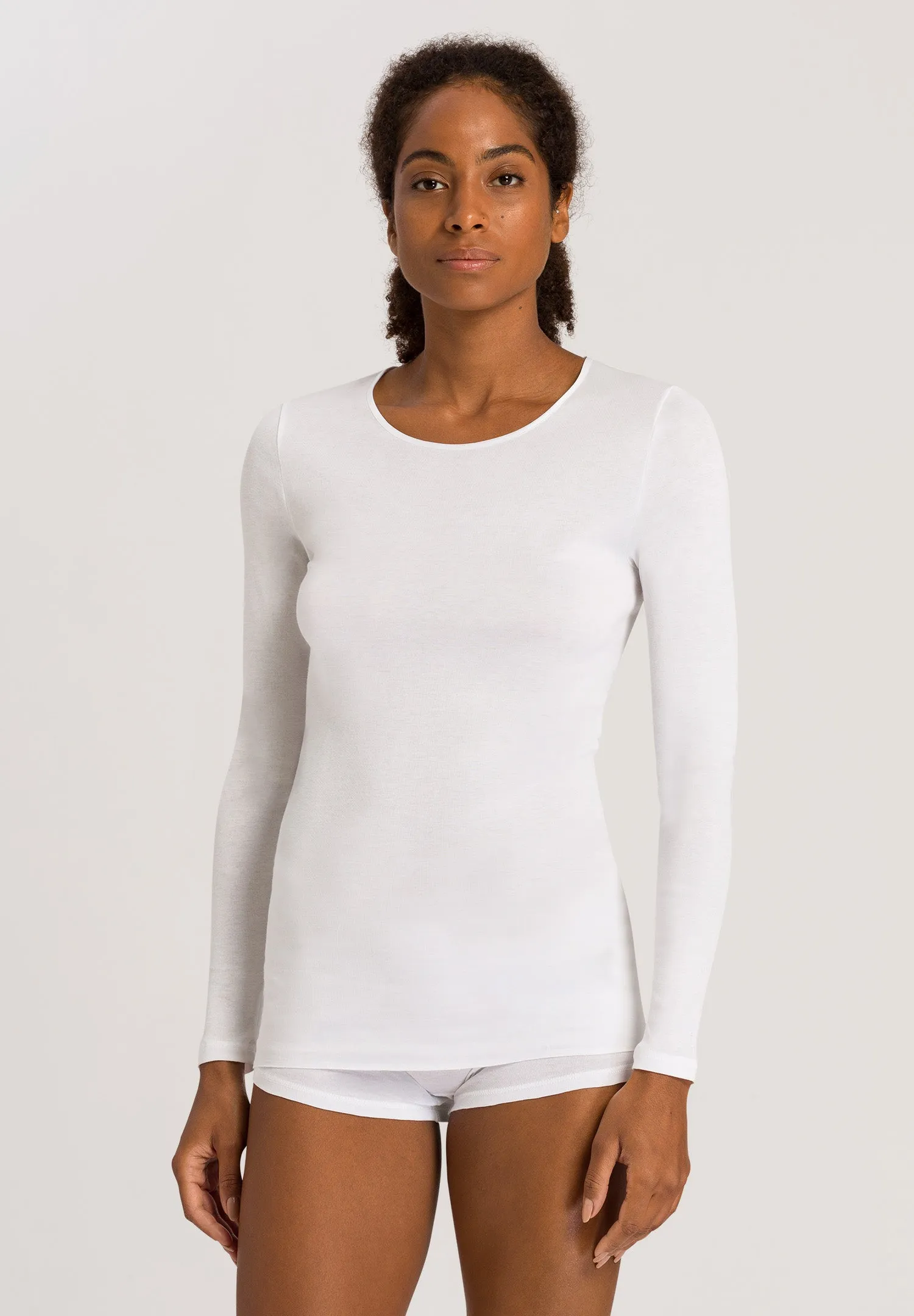 Cotton Seamless Cotton Knit Top | White 71620-101