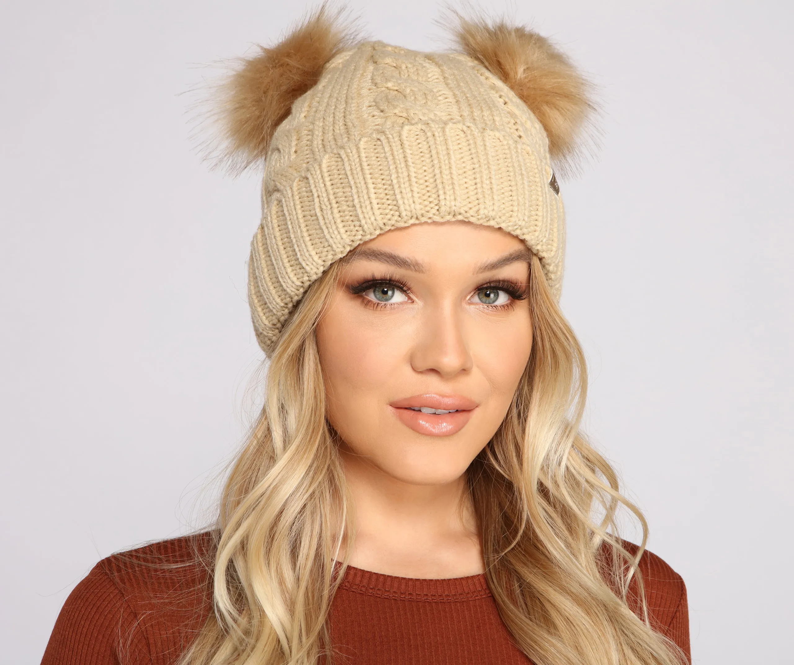 Cozy Cutie Knit Pom Beanie