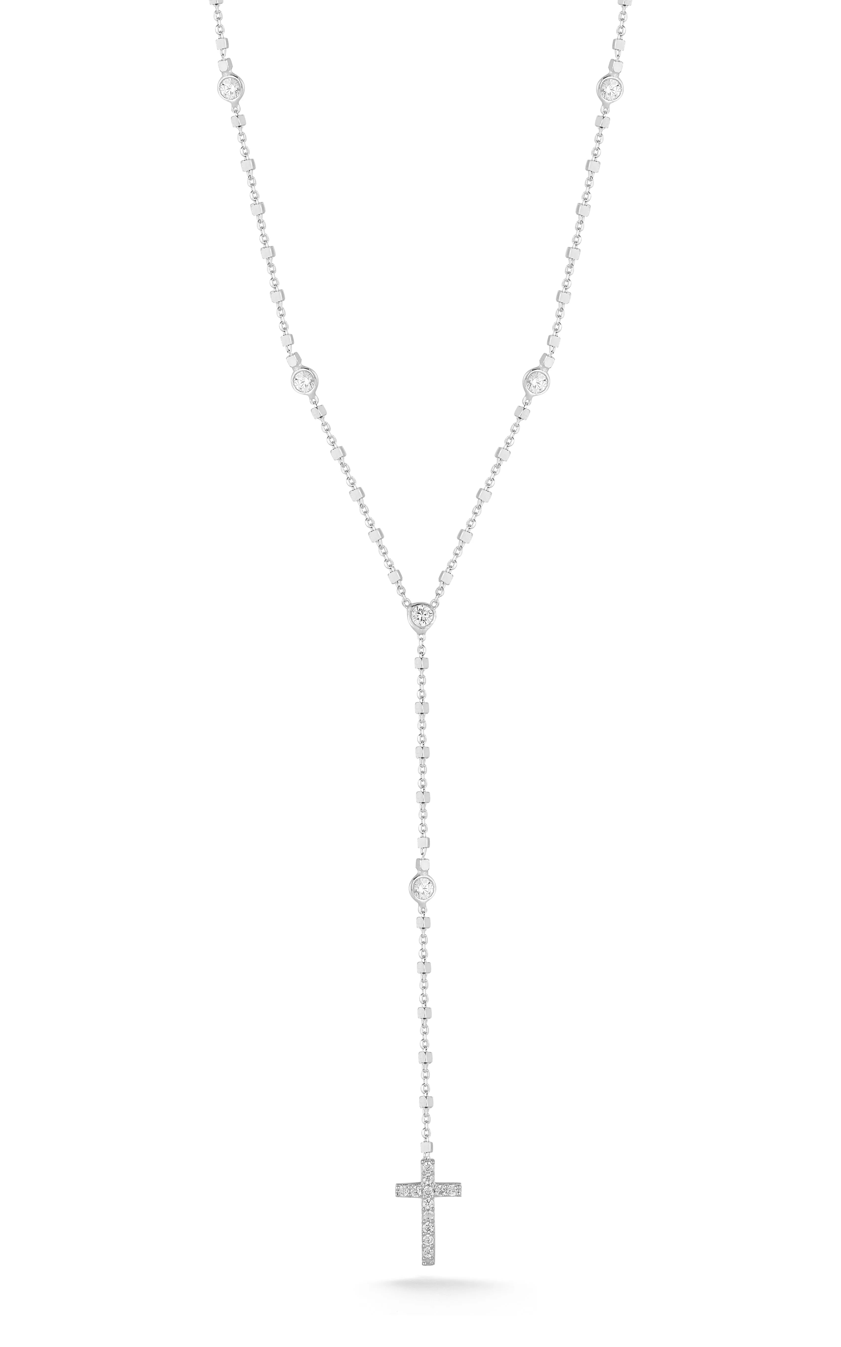 Cross Lariat Necklace