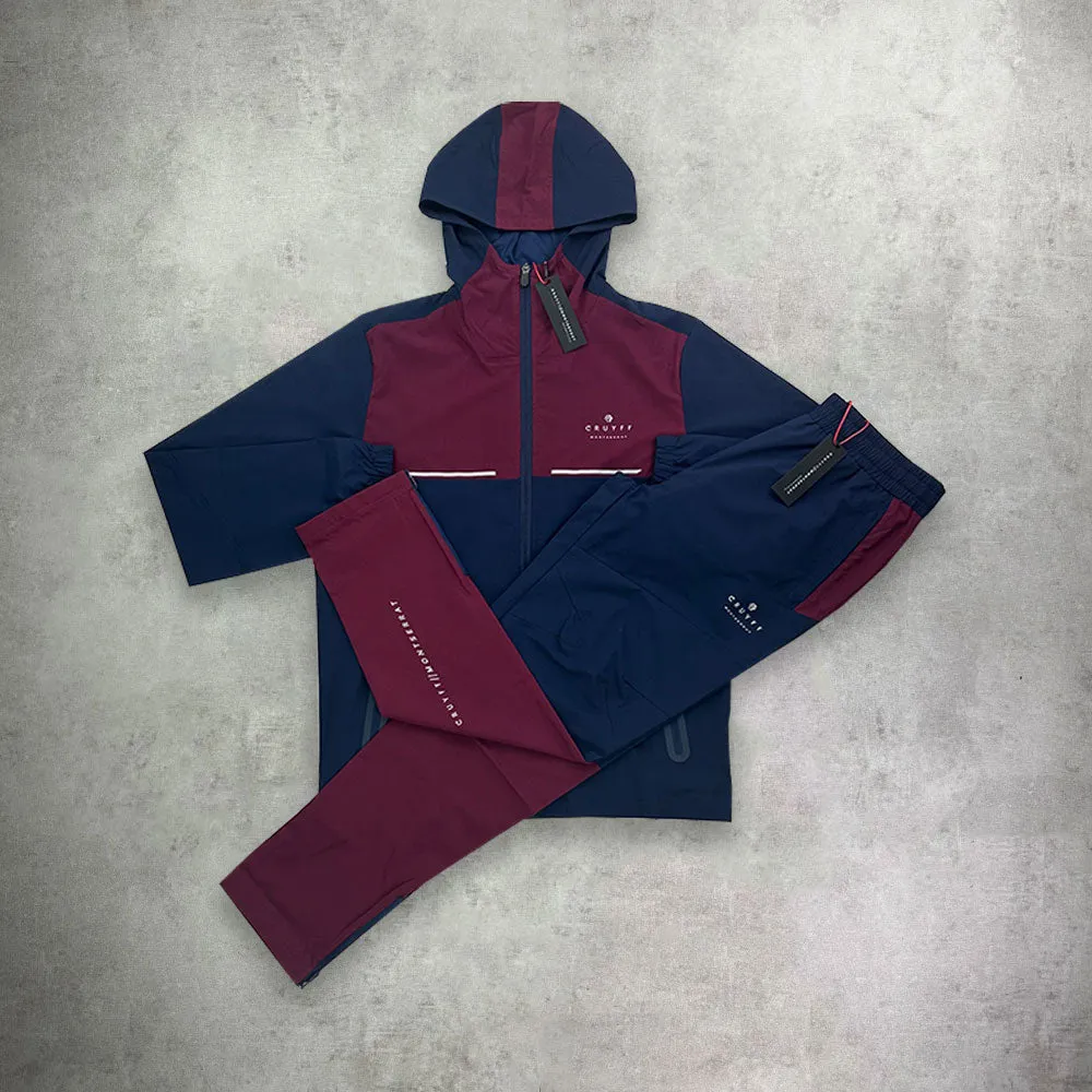 Cruyff Montserrat Surveyor Tracksuit Set Navy/Cognac