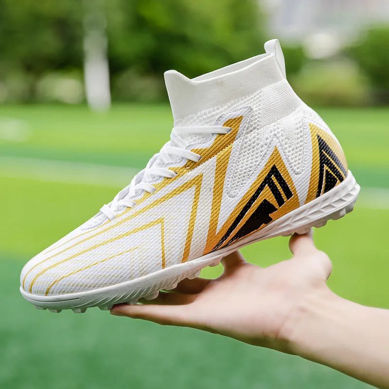 Custom High-Top Soccer Cleats with Logo for Pro Matches