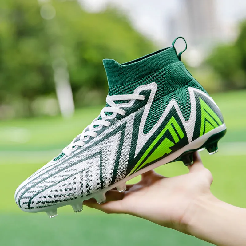 Custom High-Top Soccer Cleats with Logo for Pro Matches