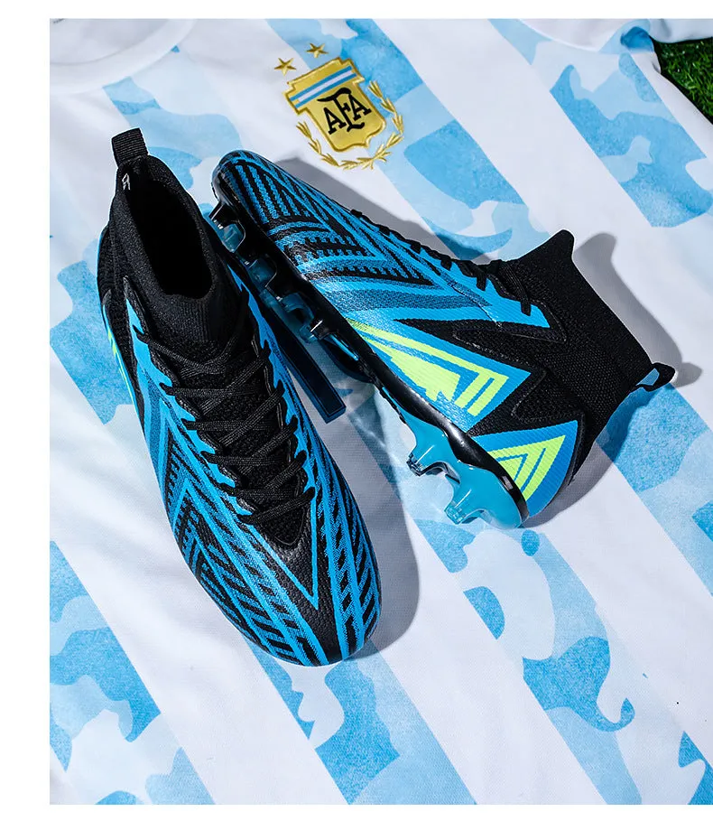 Custom High-Top Soccer Cleats with Logo for Pro Matches